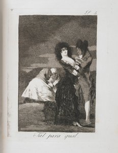 Plate from Los Caprichos by Francisco de Goya